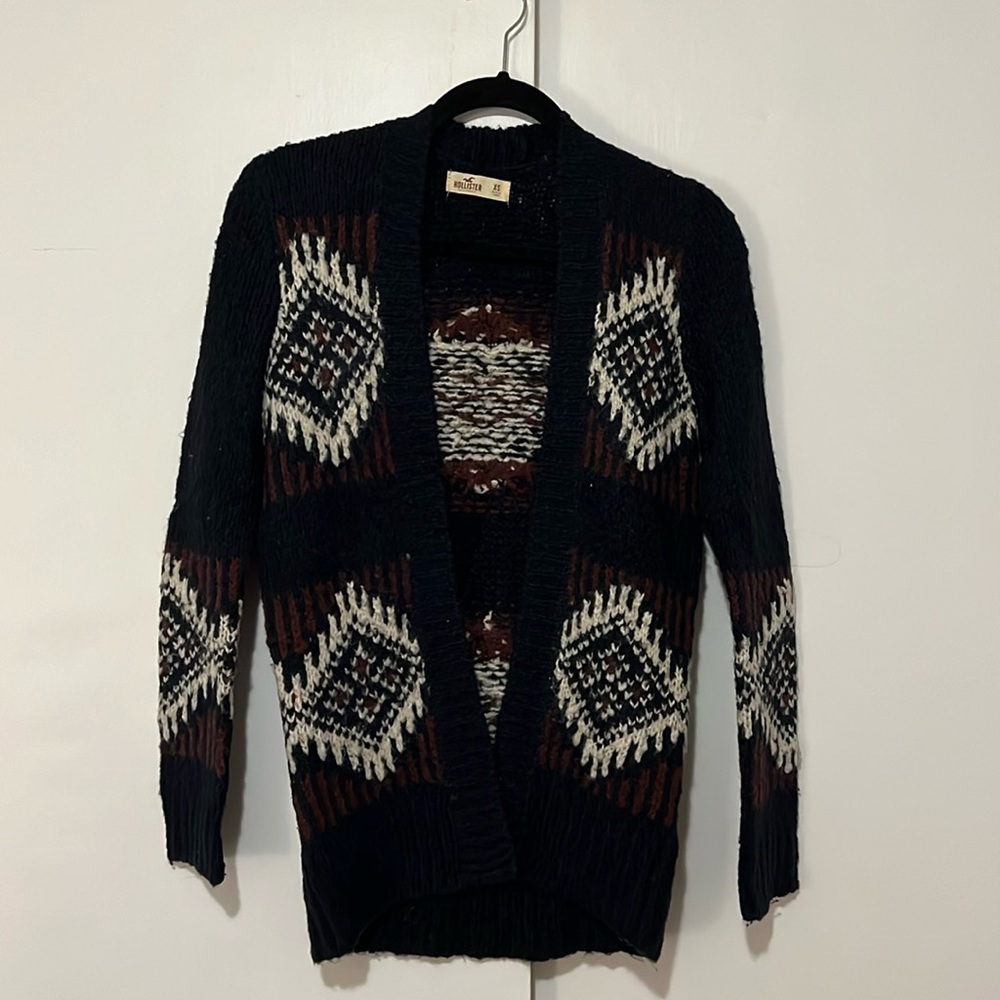 Hollister Patterned Knit Cardigan